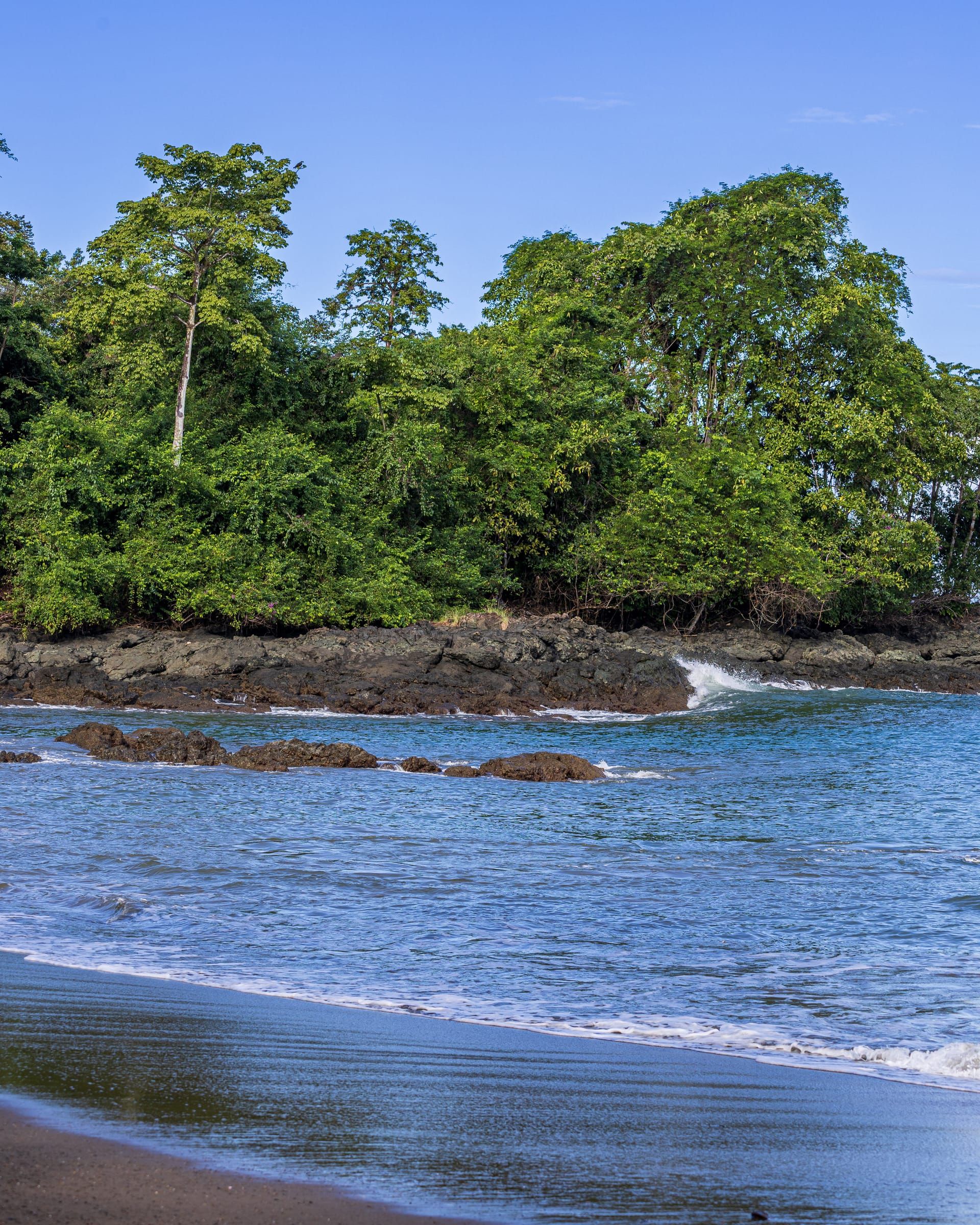 Quiet cove with rocks and turquoise water