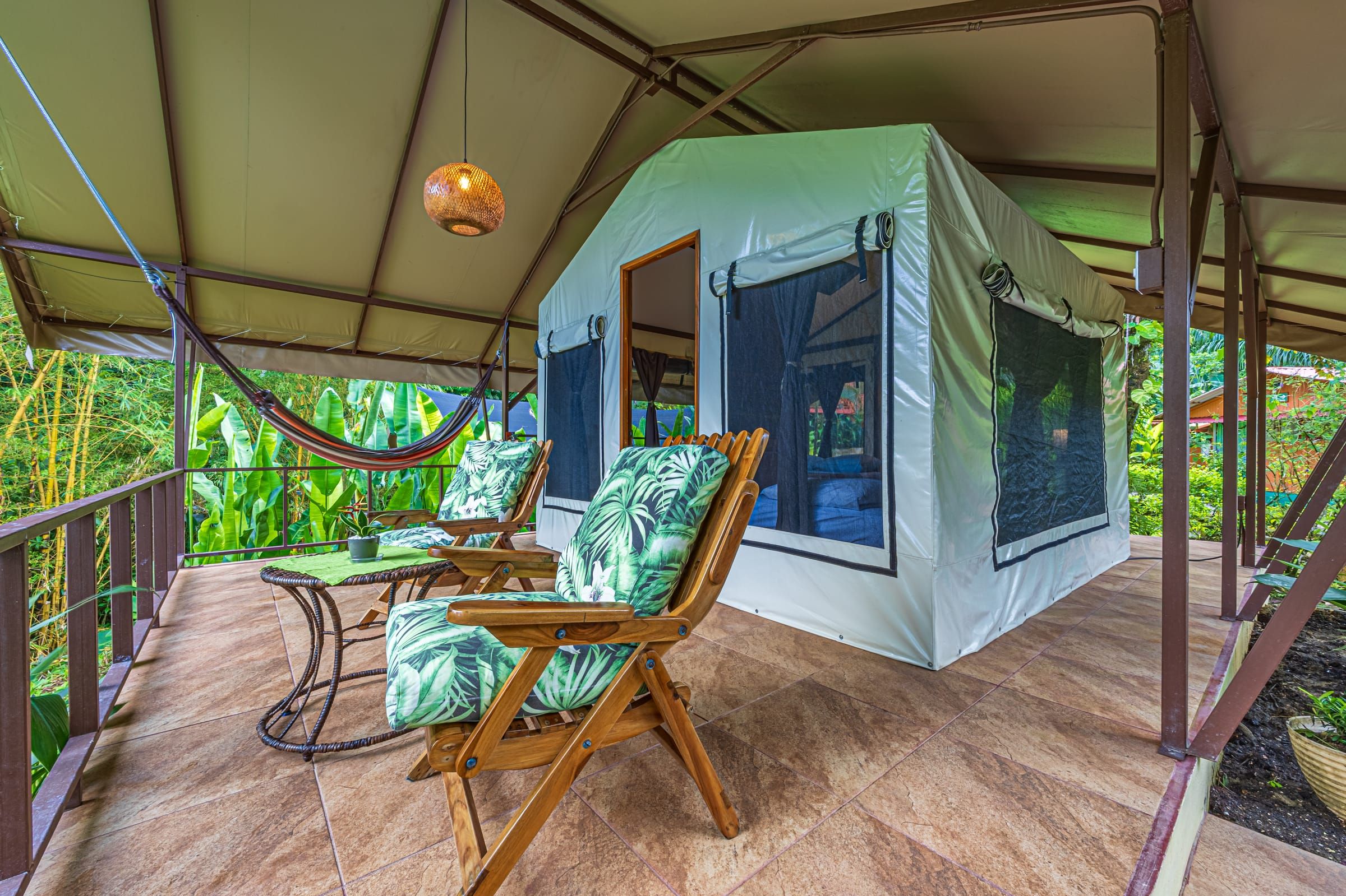 Private Eco-Tents: porch